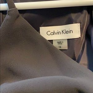 Calvin Klein Long grey evening gown